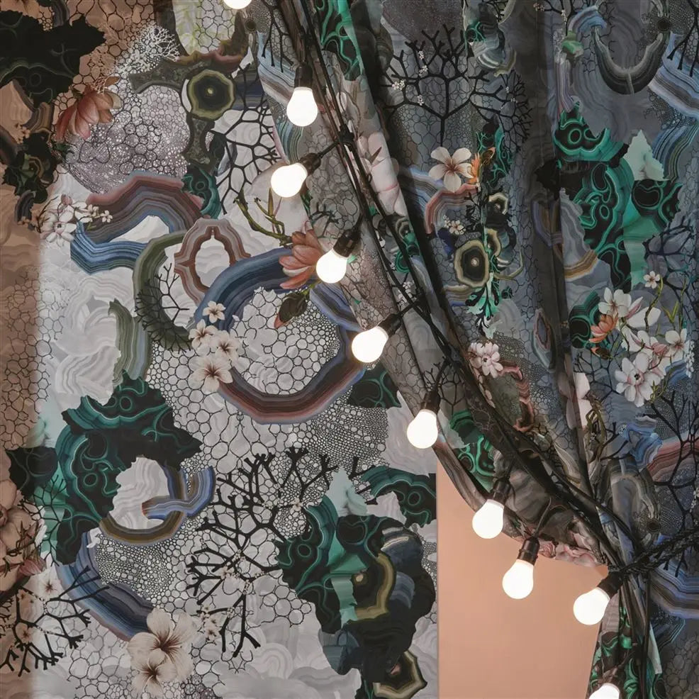 Algae Bloom Graphite Wallpaper - Gray - Christian Lacroix