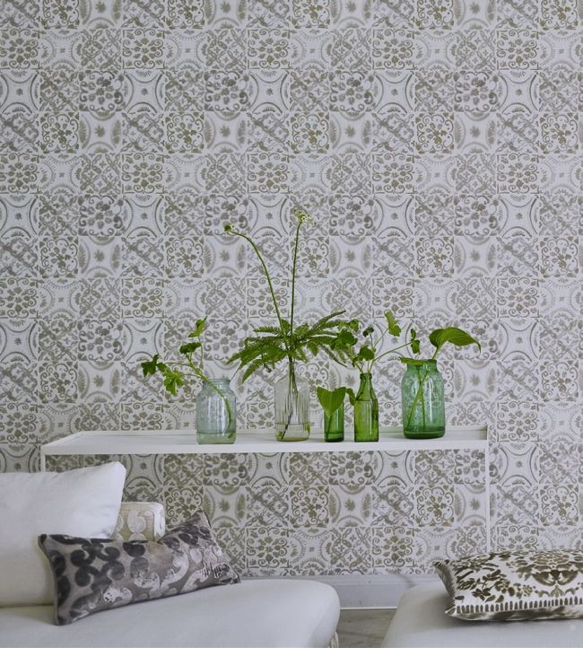 Pesaro Room Wallpaper - Gray