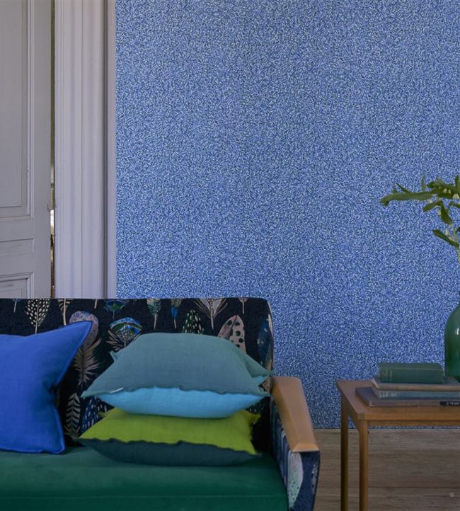 Pavonazzo Room Wallpaper - Blue