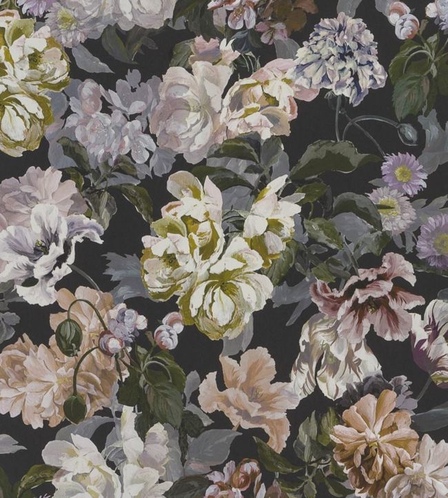 Delft Flower Wallpaper - Green