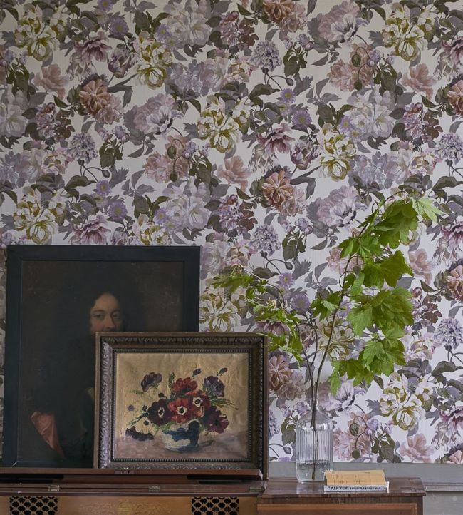 Delft Flower Room Wallpaper - Multicolor