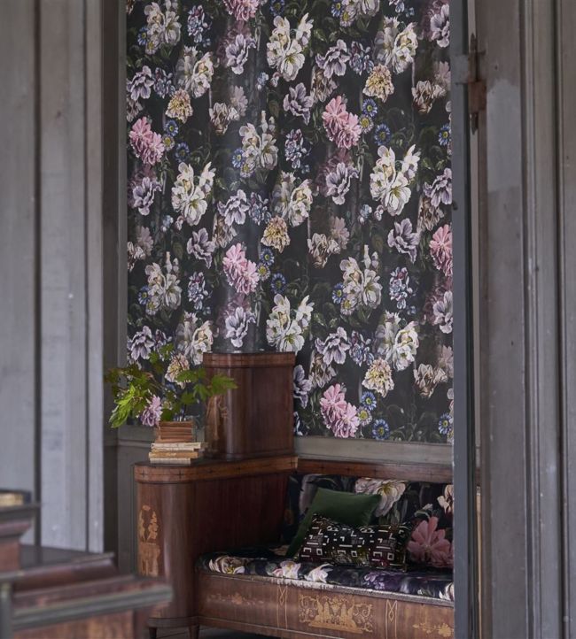 Delft Flower Grande Room Wallpaper - Green