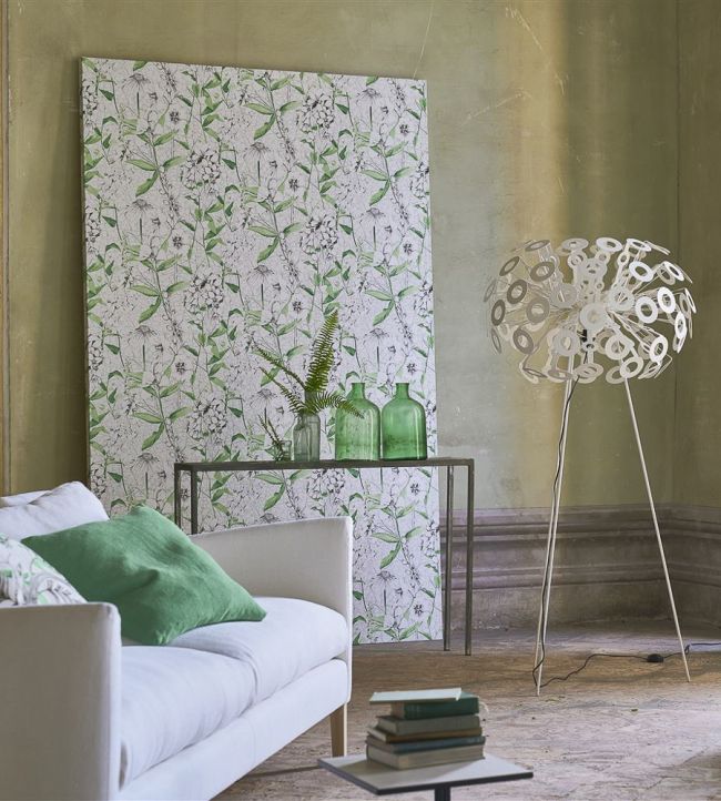 Emilie Room Wallpaper - Green