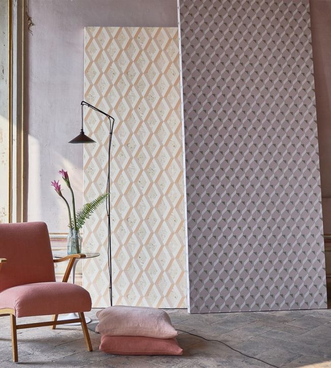 Jourdain Room Wallpaper - Pink