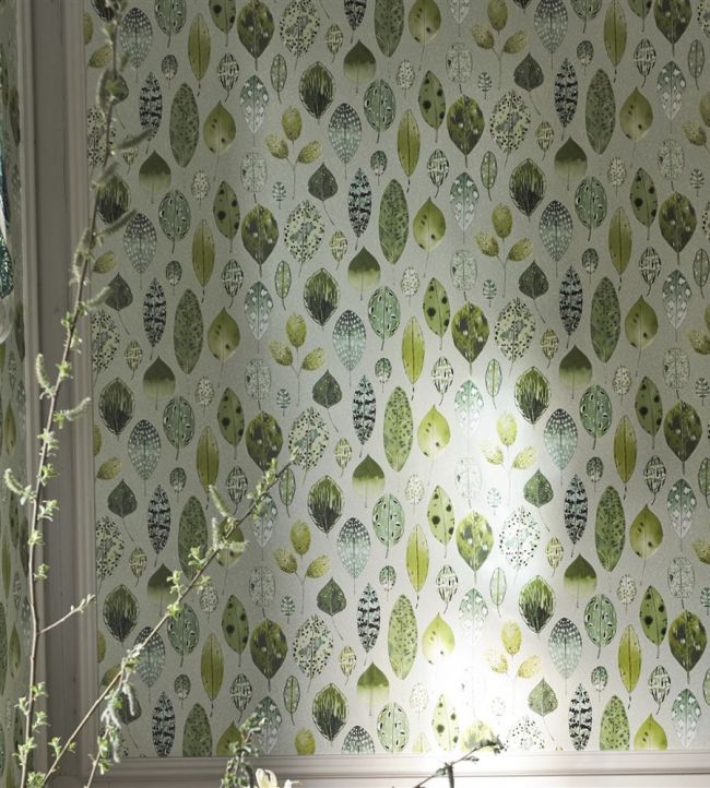 Tulsi Room Wallpaper - Green