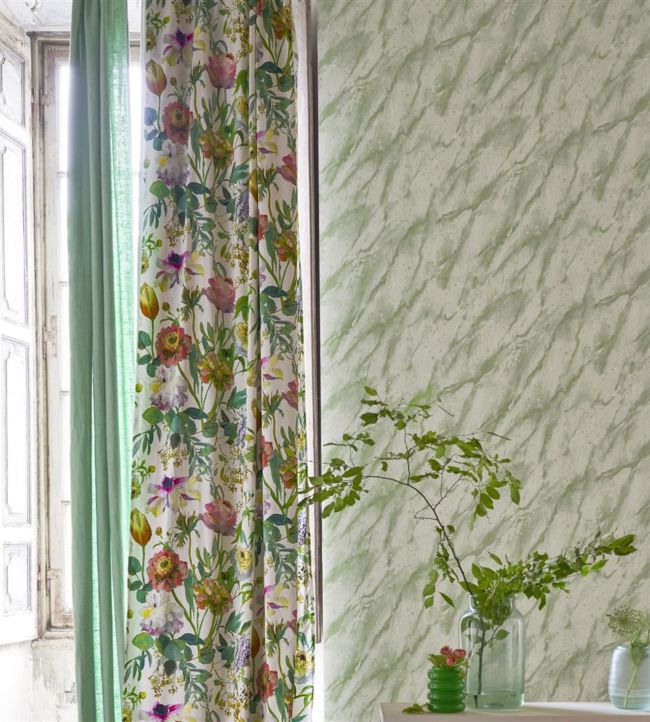 Carrara Grande Room Wallpaper - Green