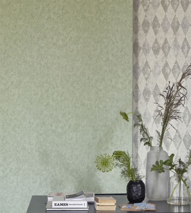 Fresco Room Wallpaper - Green