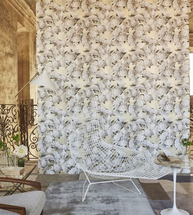 Peonia Room Wallpaper - Sand