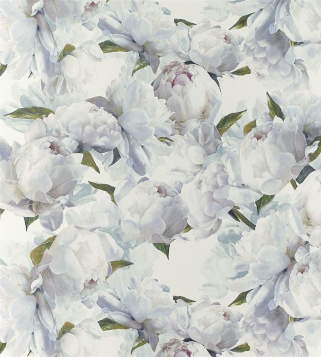 Peonia Wallpaper - Blue