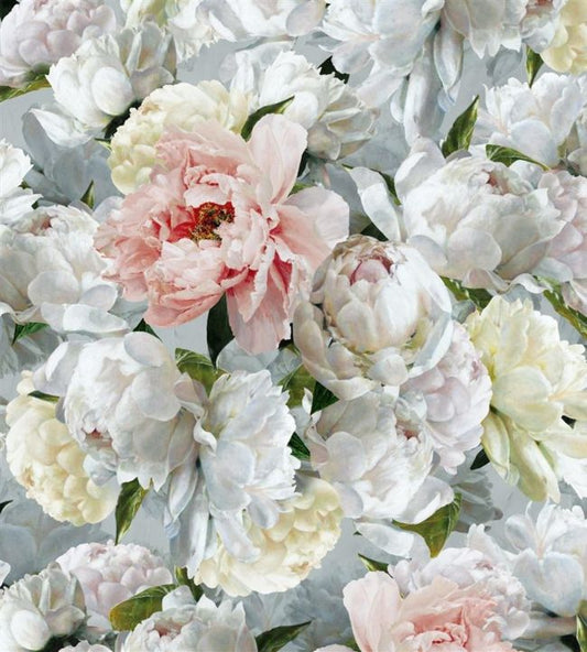 Peonia Grande Wallpaper - Green