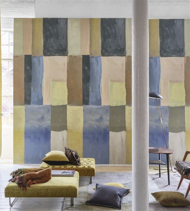 Otto Mosaic Room Wallpaper - Multicolor