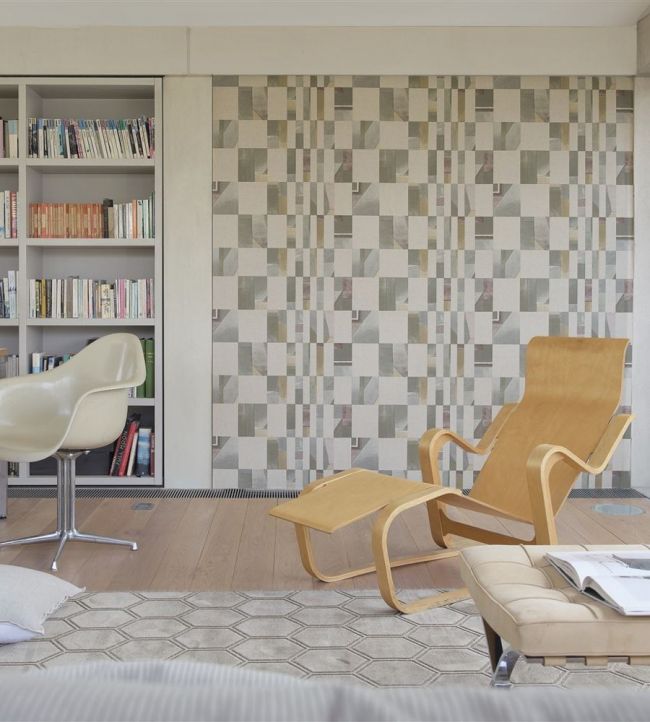 Parterre Room Wallpaper - Gray
