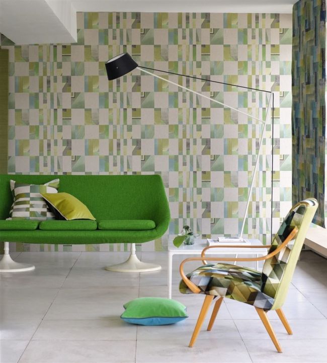 Parterre Room Wallpaper - Green