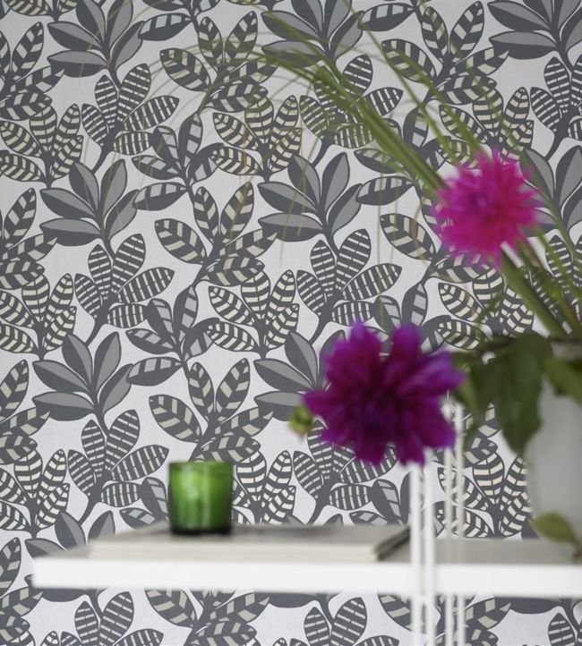 Tanjore Room Wallpaper - Gray