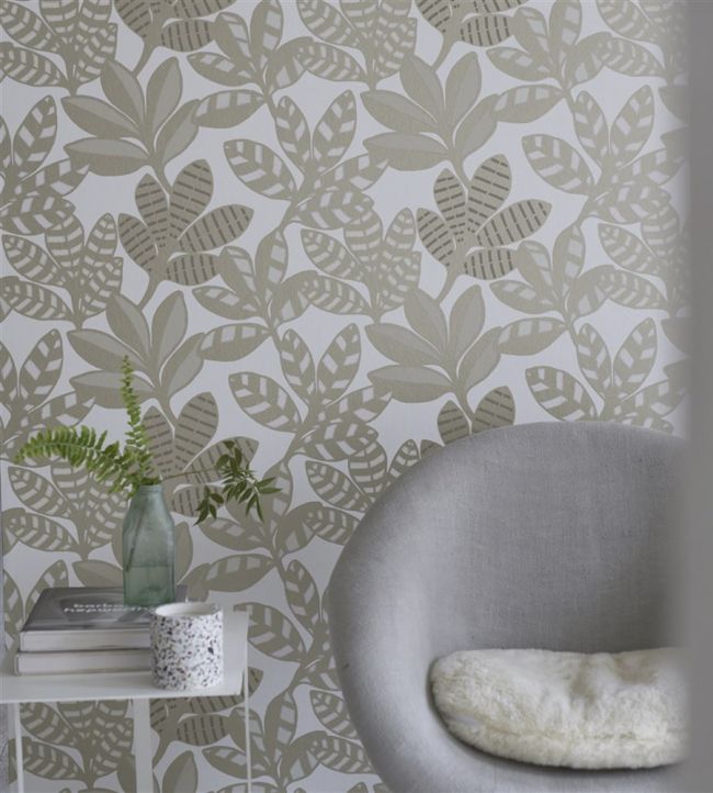 Tanjore Room Wallpaper - Gray
