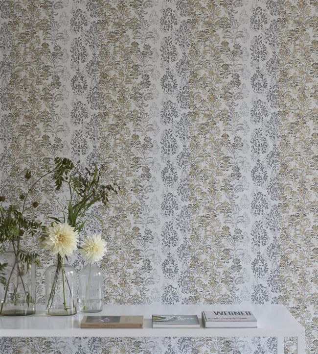Kasavu Room Wallpaper - Gray