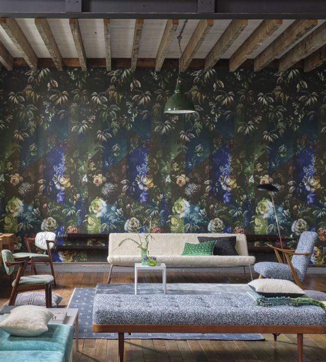 Minakari Room Wallpaper - Green