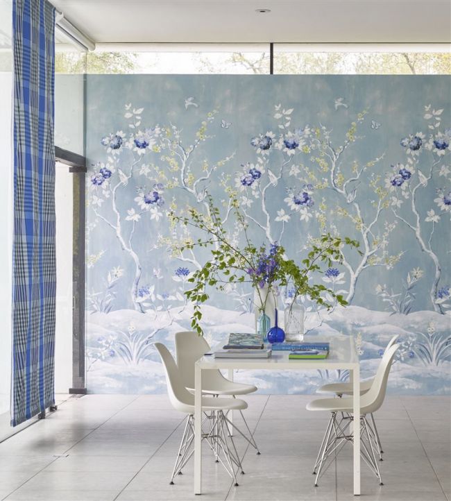 Manohari Room Wallpaper - Blue
