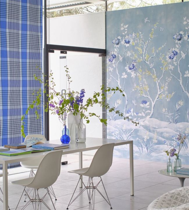 Manohari Room Wallpaper - Blue