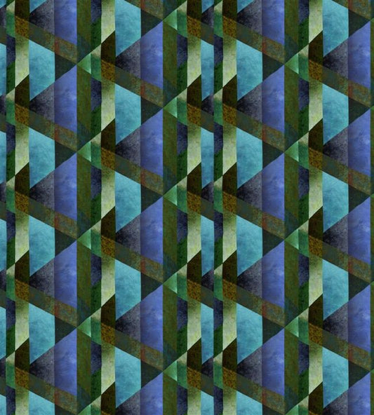 Minakari Geo Wallpaper - Blue