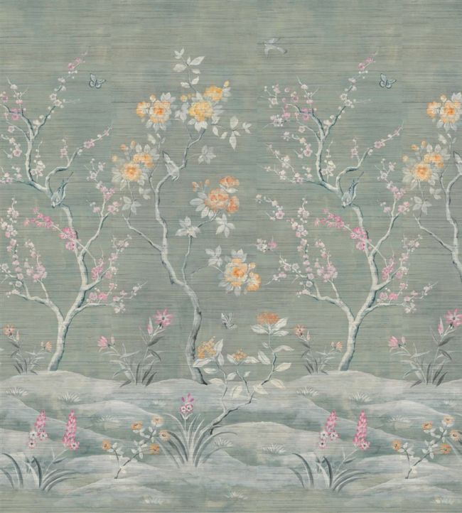 Manohari Grasscloth Wallpaper - Multicolor