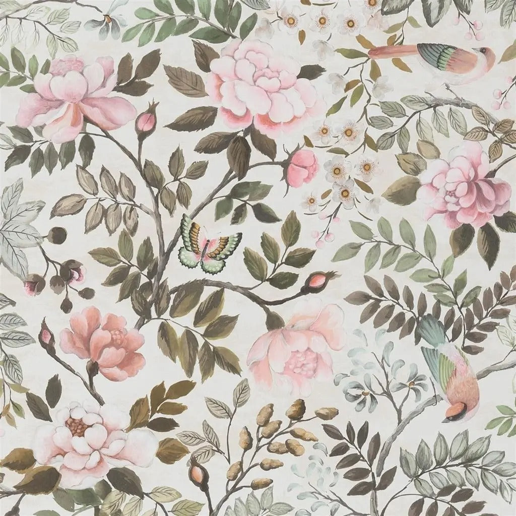 Porcelaine De Chine Peony Wallpaper