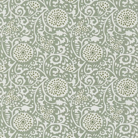 Shaqui Vintage Green Wallpaper