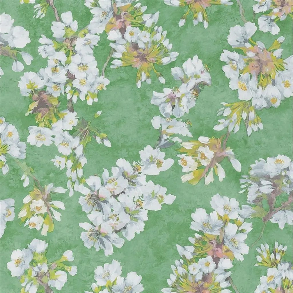 Fleur D Assam Emerald Wallpaper