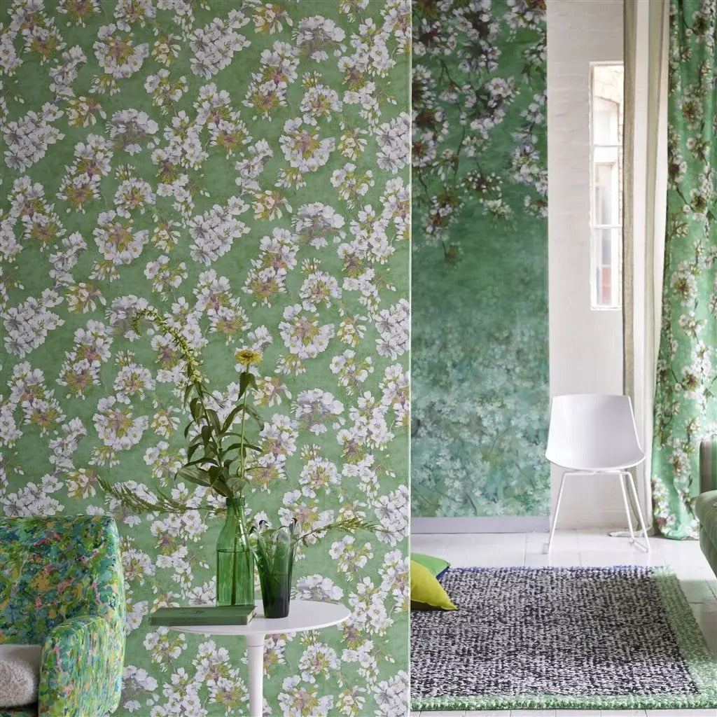Fleur D Assam Emerald Room Wallpaper