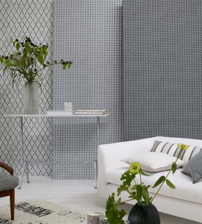 Jaal Room Wallpaper - Gray