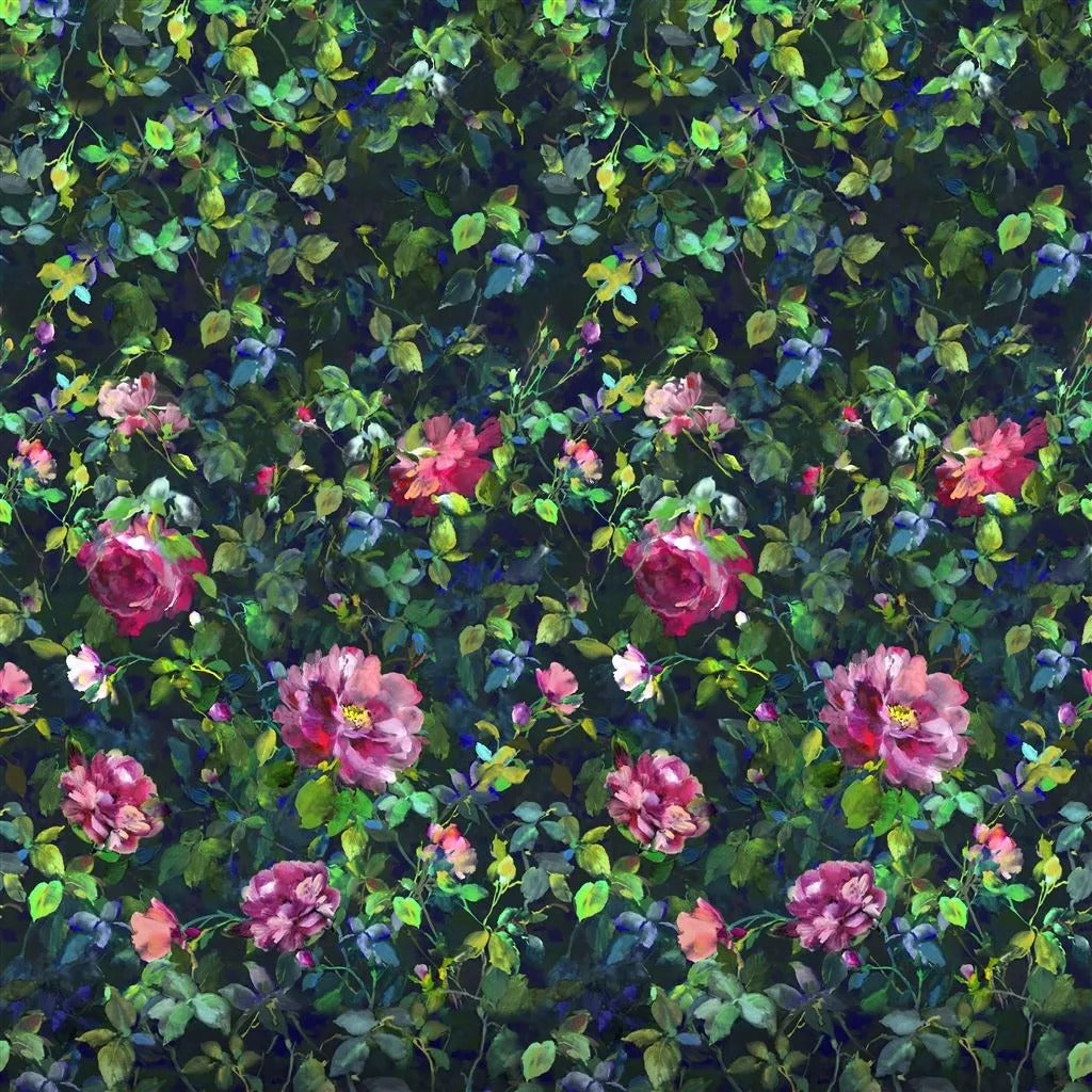 Gertrude Rose Fuchsia Wallpaper