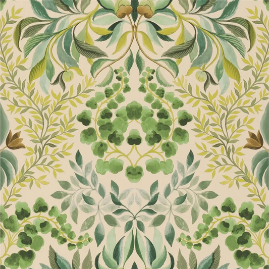Karakusa Emerald Wallpaper