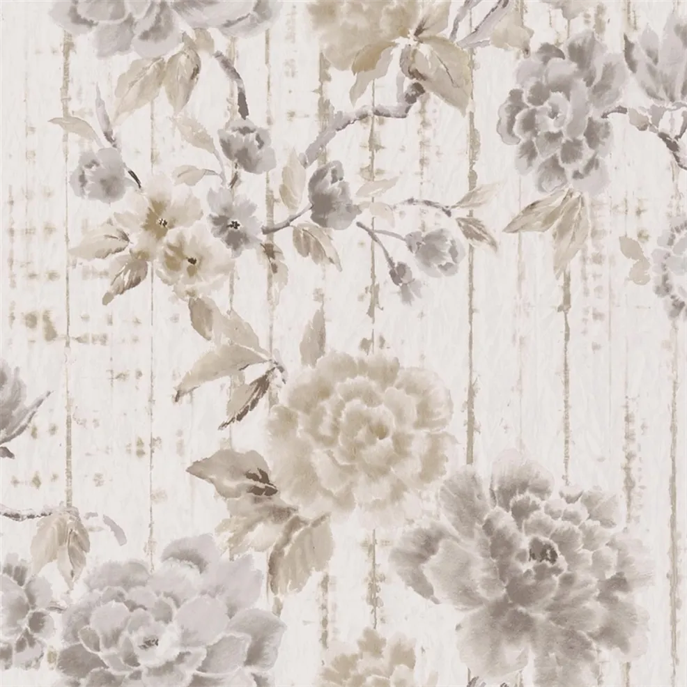 Kyoto Flower Birch Wallpaper