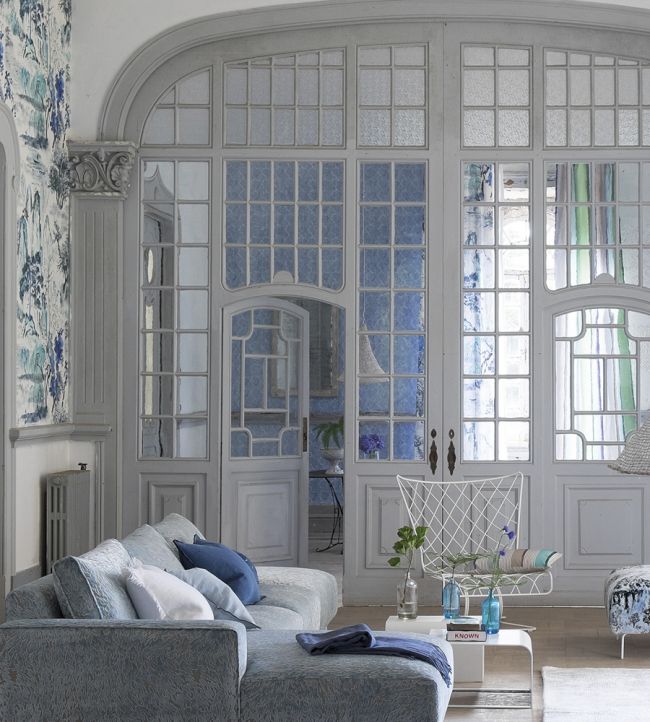 Chinese Trellis Room Wallpaper - Gray