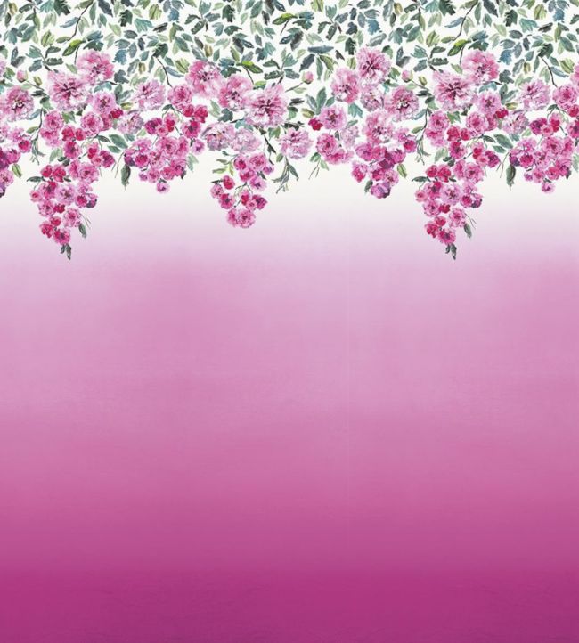 Trailing Rose Wallpaper - Purple