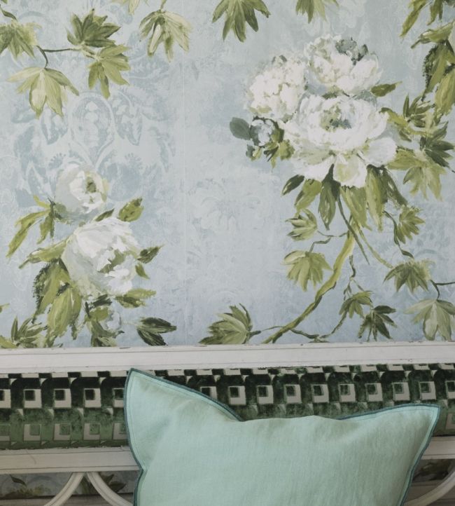 Floreale Room Wallpaper - Green