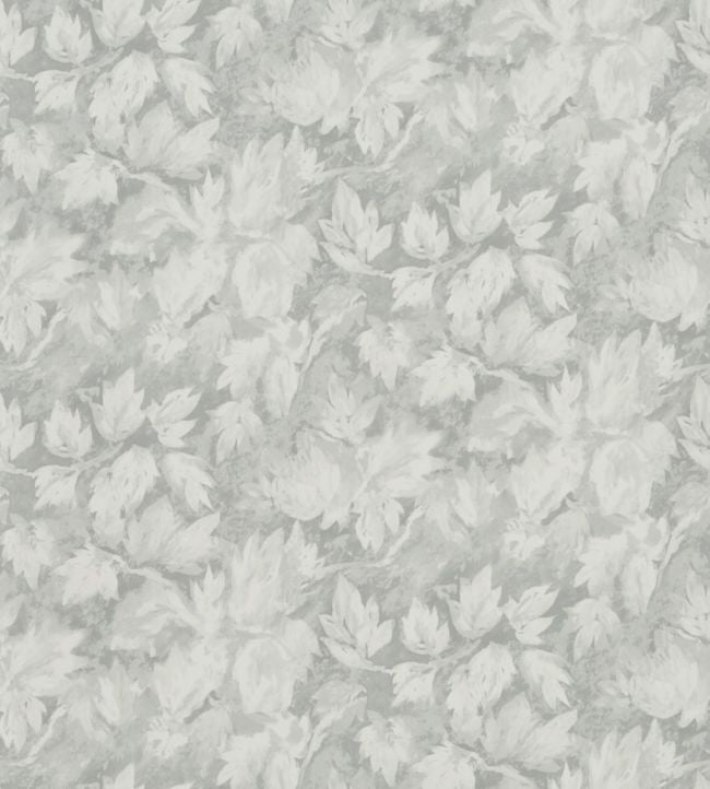 Fresco Leaf Wallpaper - Gray