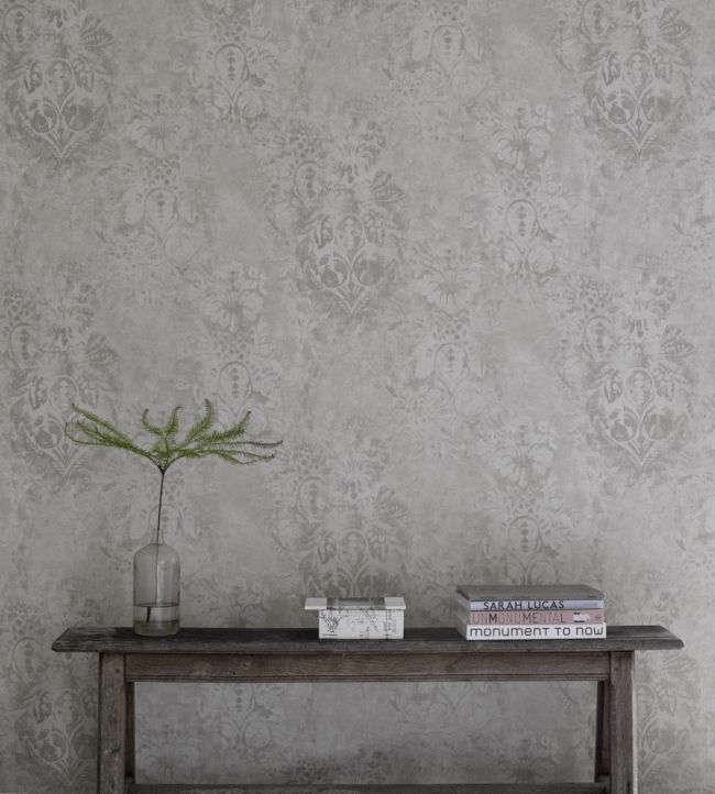 Gessetto Room Wallpaper - Gray