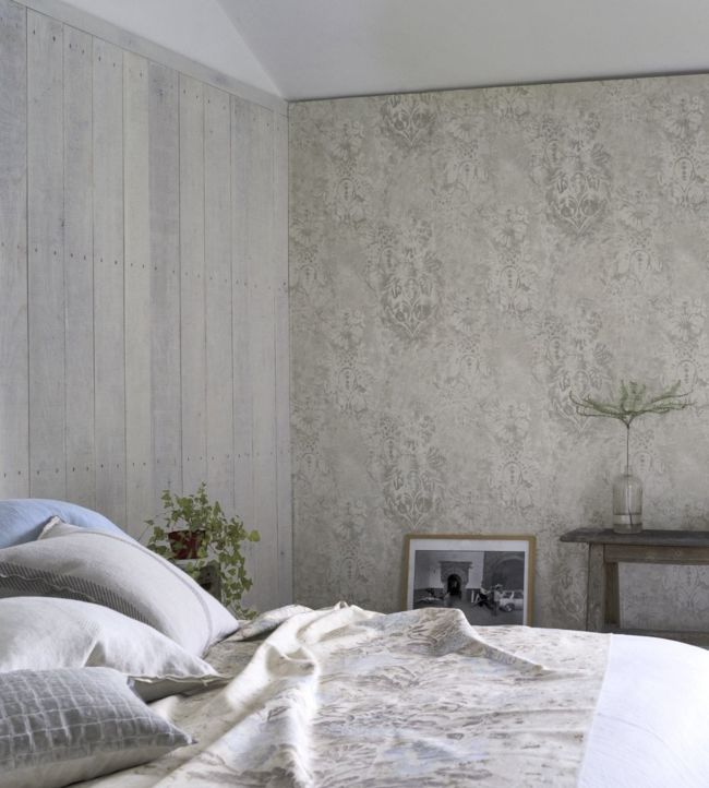 Gessetto Room Wallpaper - Gray