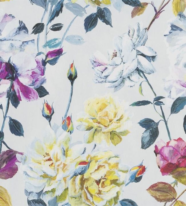 Couture Rose Wallpaper - Multicolor