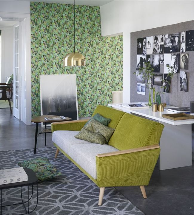 Delahaye Room Wallpaper - Green