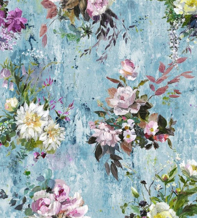Aubriet Wallpaper - Blue