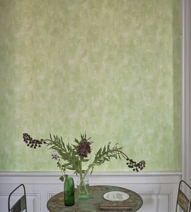 Parchment Room Wallpaper - Green