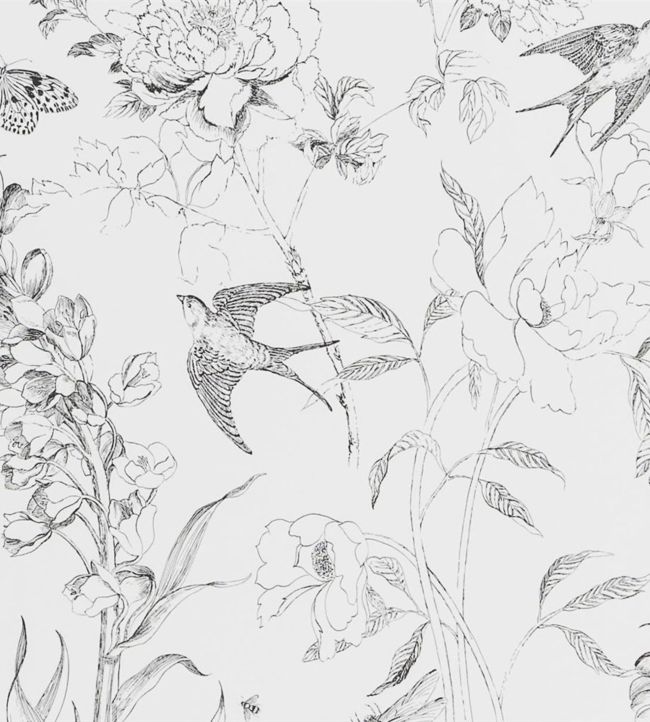 Sibylla Garden Wallpaper - Gray