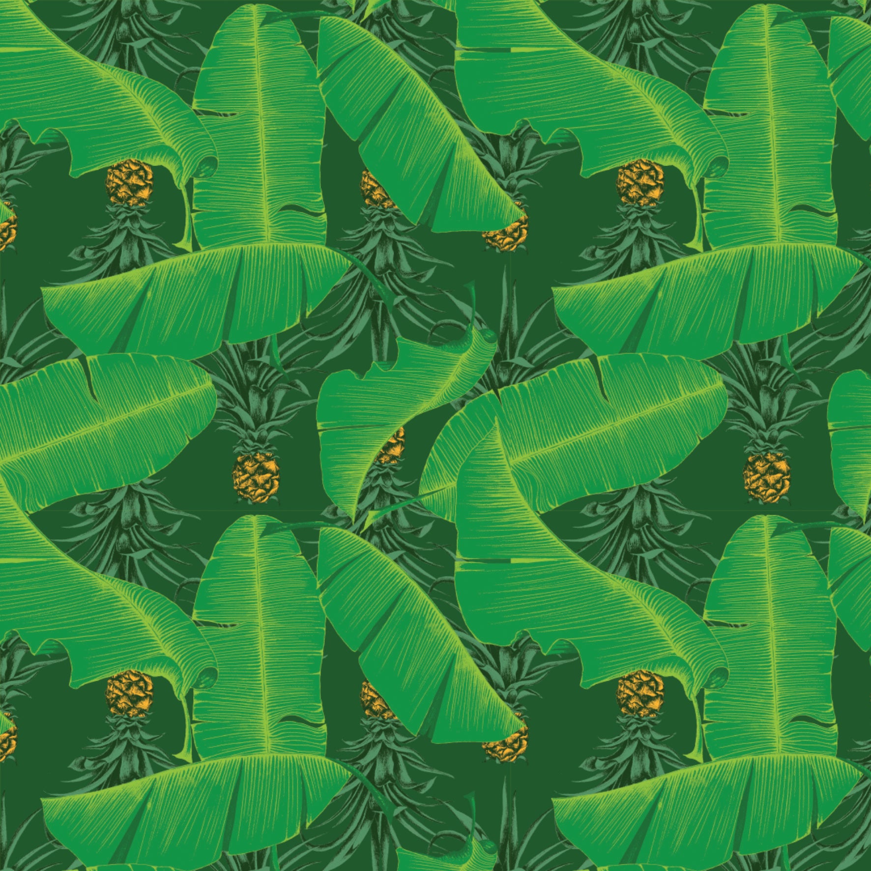 Palm House Wallpaper - Green - Petronella Hall