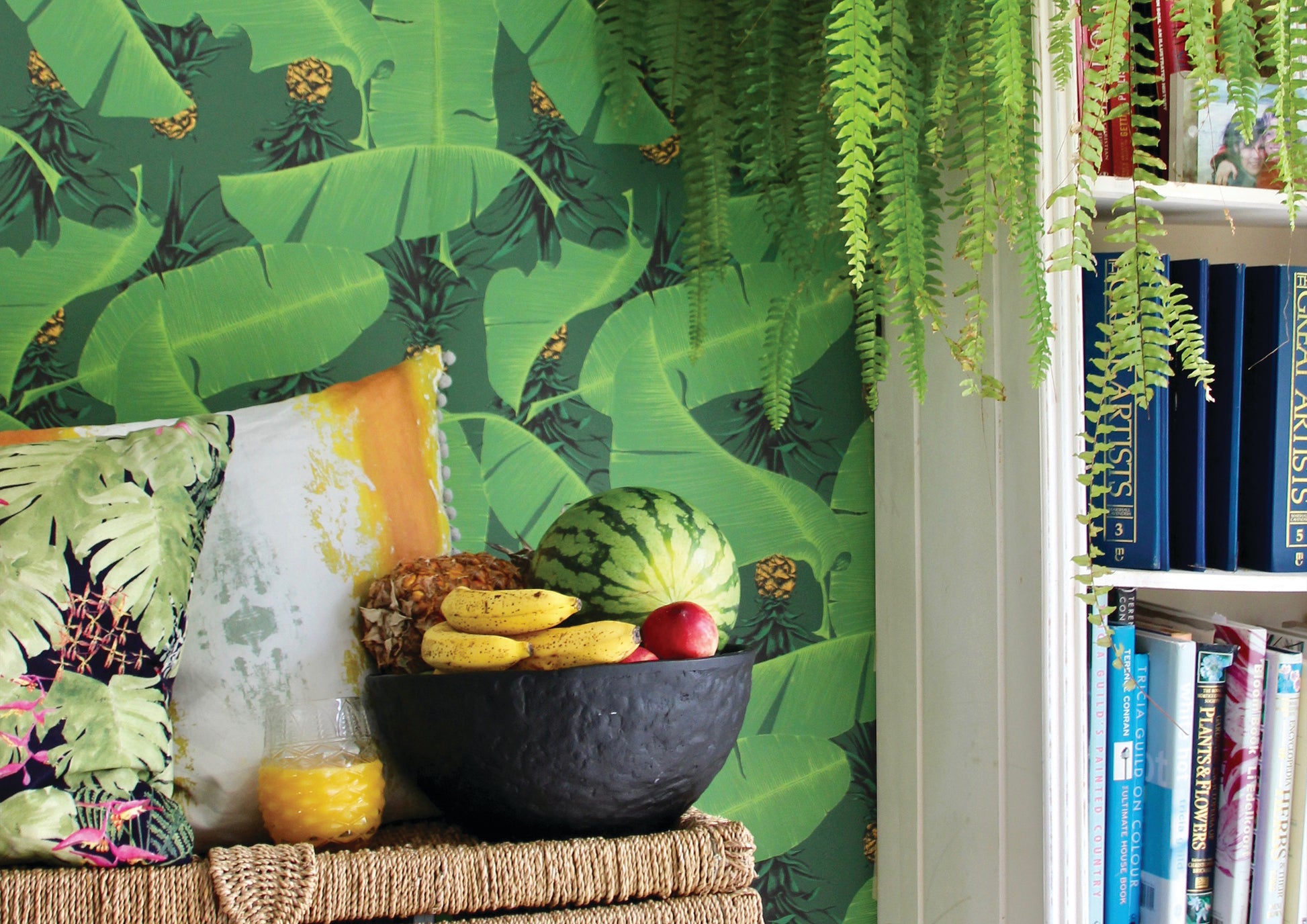 Palm House Wallpaper - Green - Petronella Hall