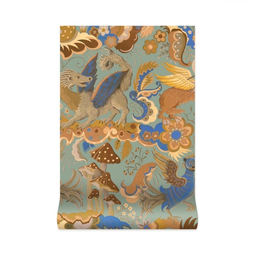 PHANTASIA Wallpaper - Jadeite - House of Hackney