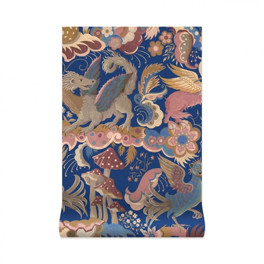 PHANTASIA Wallpaper - Sapphire - House of Hackney