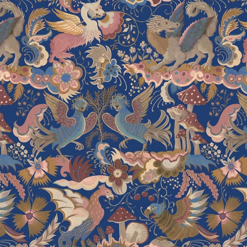 PHANTASIA Wallpaper - Sapphire - House of Hackney