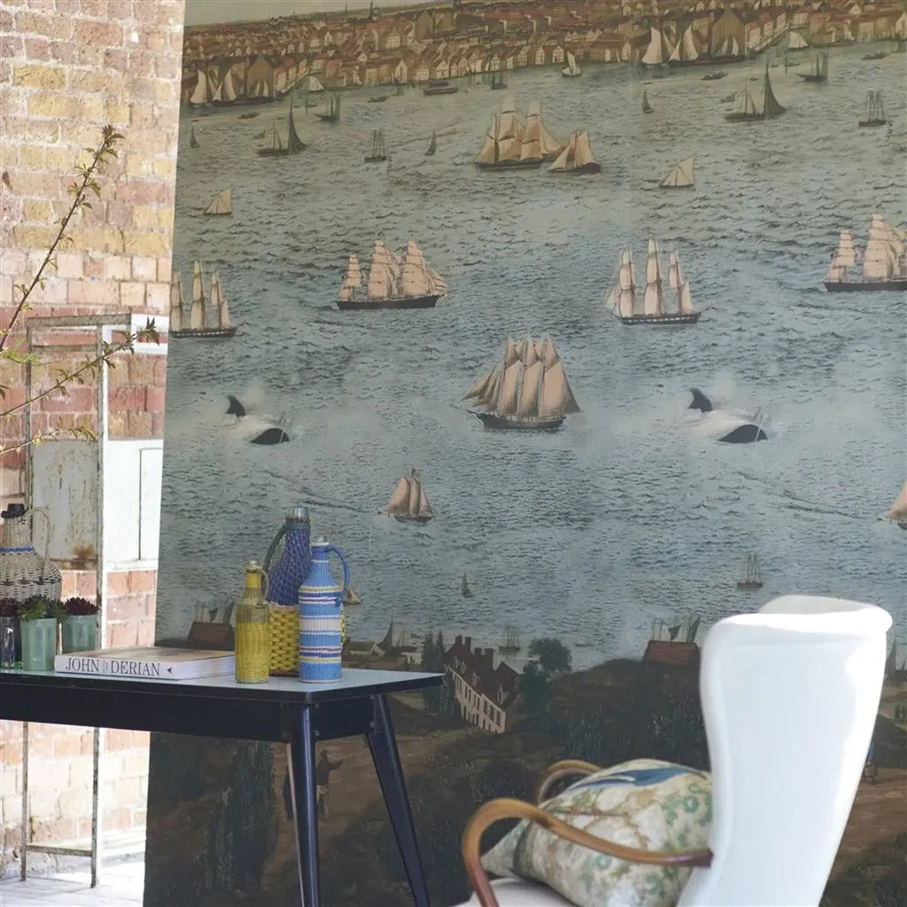 Seaport Ocean Room Wallpaper